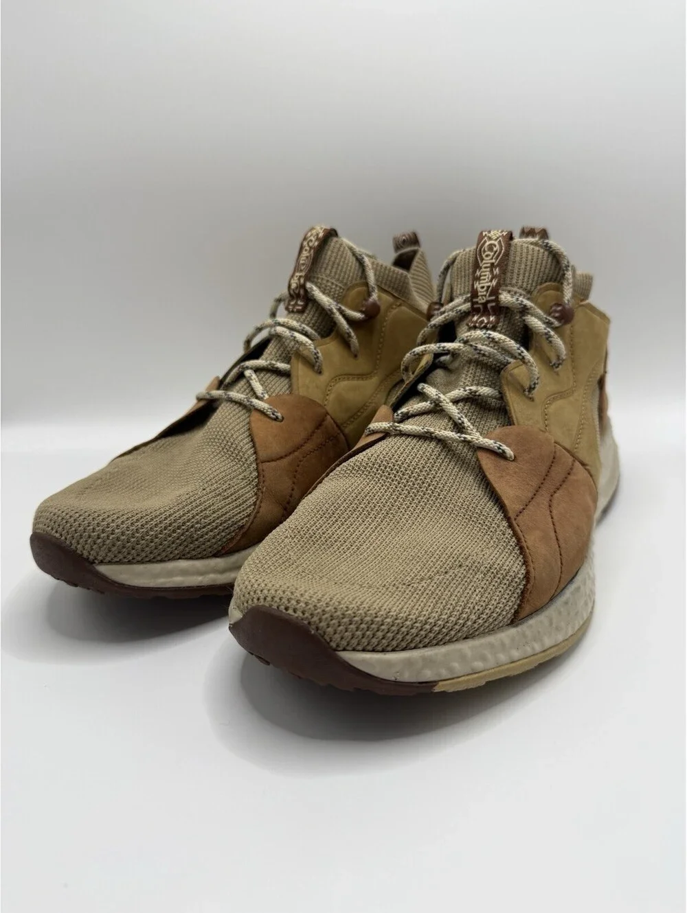 Columbia SH/FT OutDry Mid Mens Size 11 Brown Tan Walking Hiking Shoes Sneakers